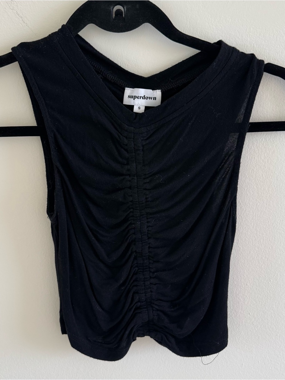 Superdown Ruched Cropped Tank